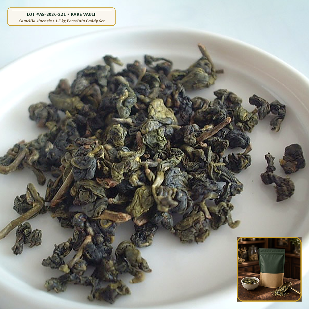 Aged Wuyi Rock Oolong Da Hong Pao & Rou Gui Porcelain Caddy Set (Camellia sinensis) — Apothecary Supply Monograph