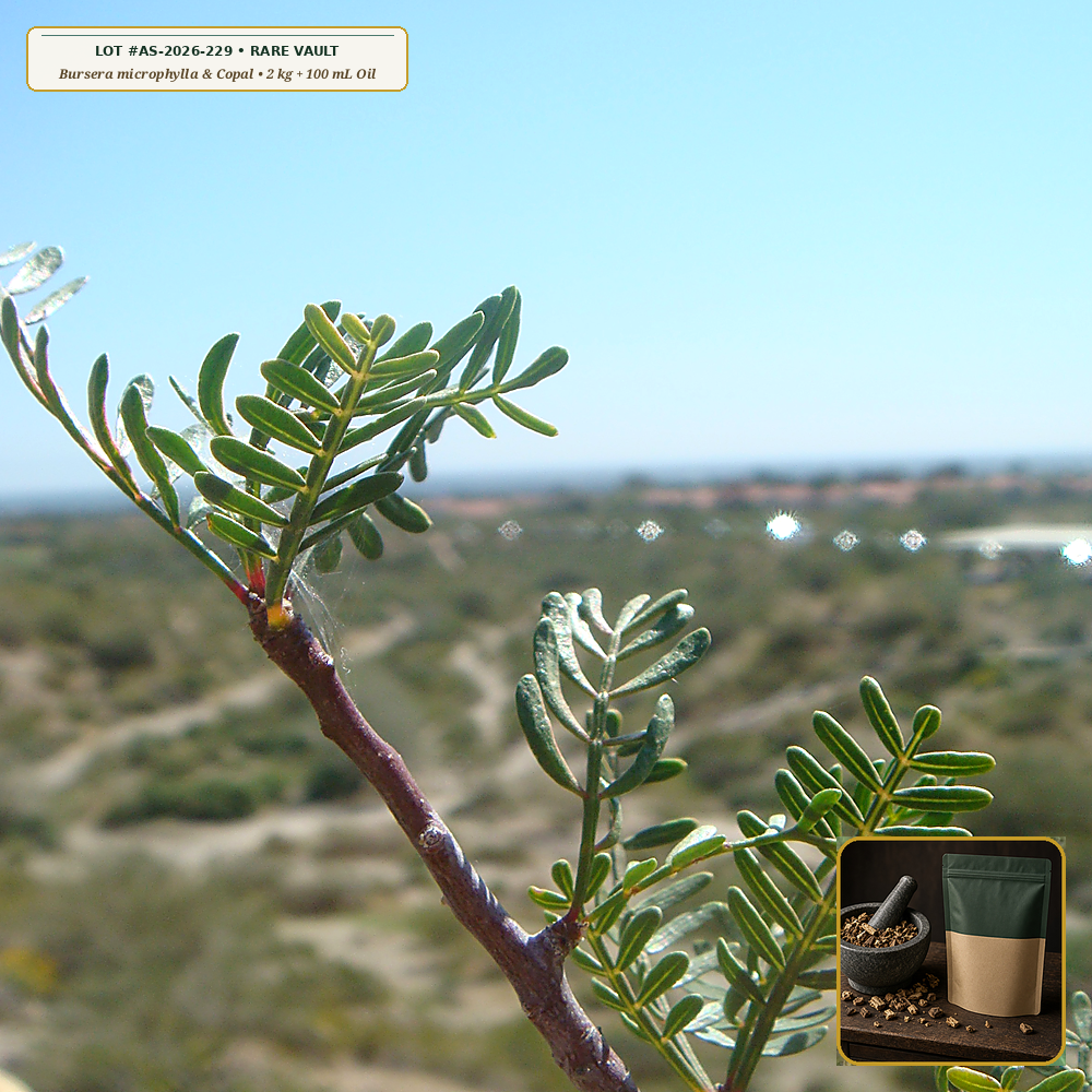 Wildcrafted Sonoran Elephant Tree & Ceremonial White Copal Resin Chest (Bursera microphylla & Protium copal) — Apothecary Supply Monograph