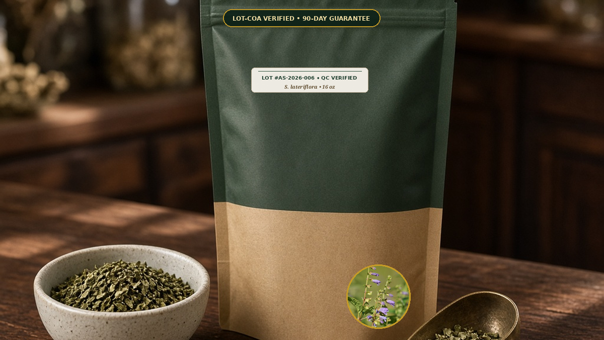Apothecary Supply Herbal Preparation Guide — How To Blend Sleep Nervine Tea Ratios Skullcap Passionflower Lemon Balm Valerian Guide (COA Verified, St. Petersburg, FL)